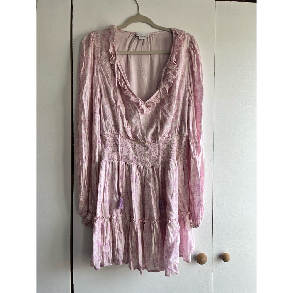 House of Harlow pink Paisley Mini Dress Size Large